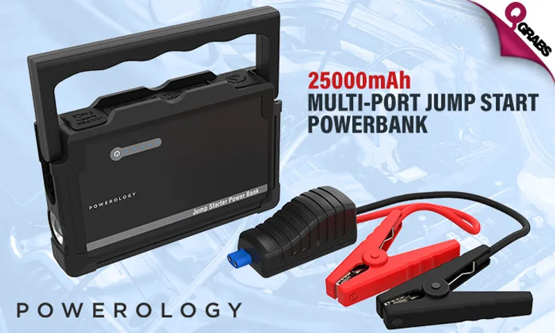Multi-Port Jump Starter Power Bank - 25000mAh!